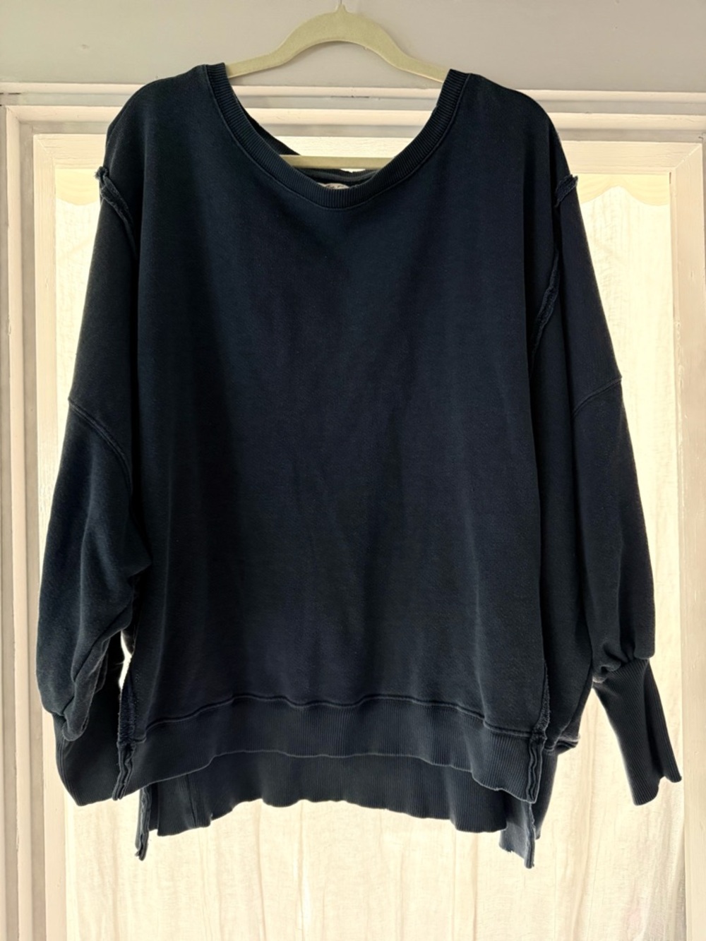 Free People. We The Free Camden Navy Crewneck Sweatshirt